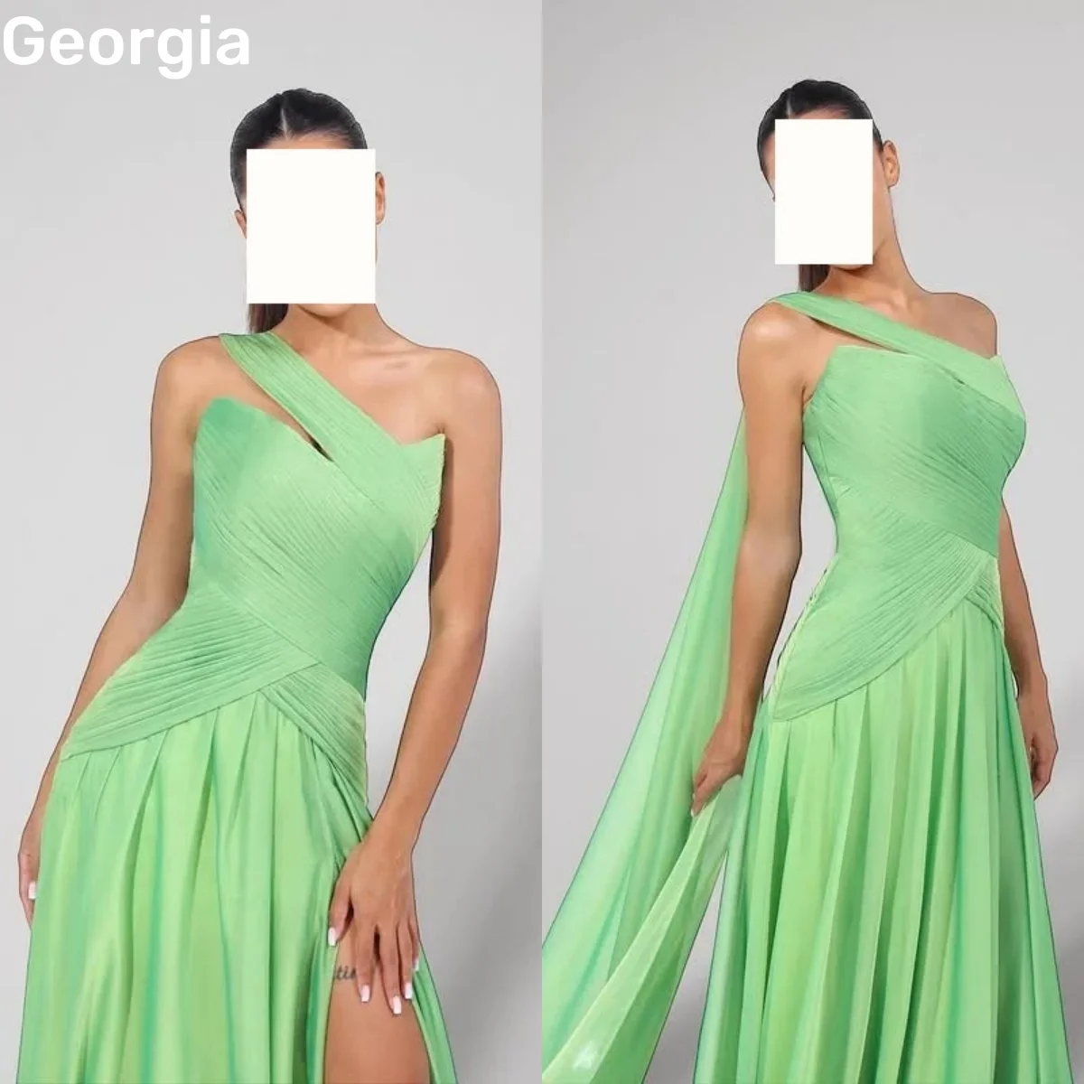 Green Evening Dress… - image