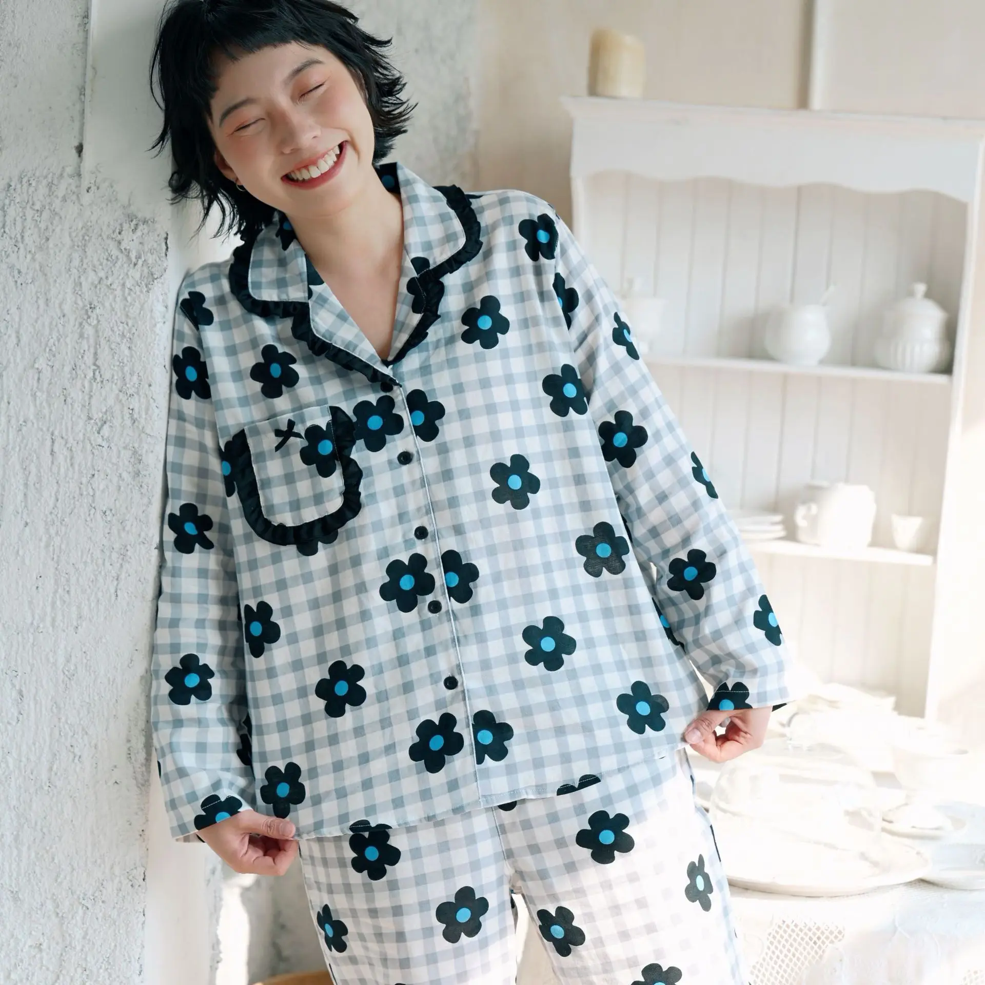 Pajamas Women's Spring 2026 New Loose Large Size Casual Loungewear Two-piece Set