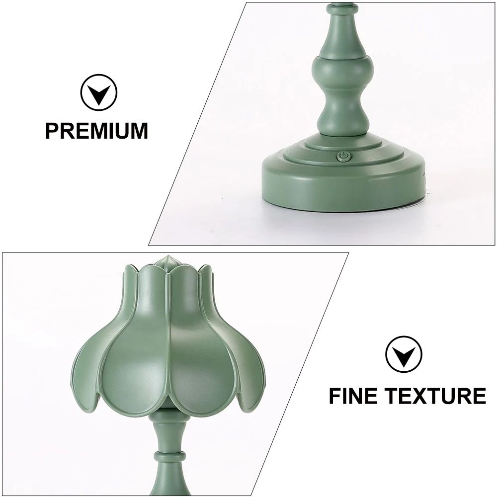 

1Pcs Lotus Table Lamp USB Charging Small Night Light Decorative Desk Lamp for Bedroom Living Room Warm Atmosphere Light