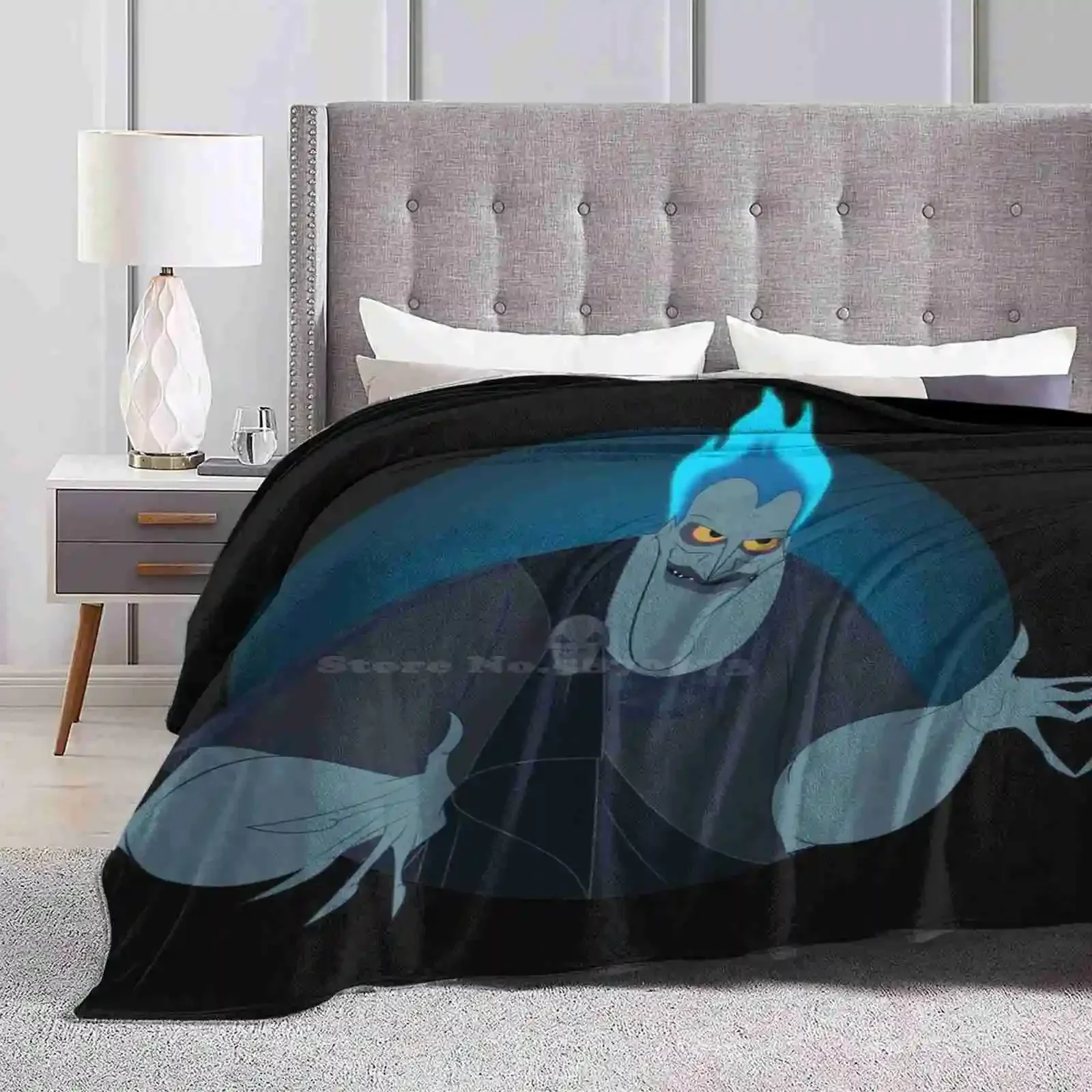 Hades All Sizes Soft Cover Blanket Home Decor Bedding Hades Of Hercules Villains Zeus Greek God Cartoons Movies