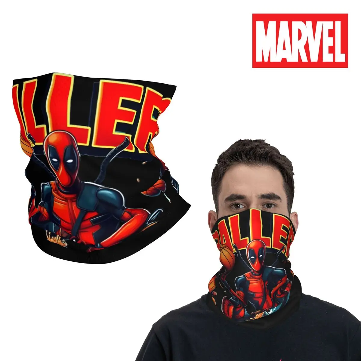 Popular Movies Bandana Neck Gaiter Printed Motocross Deadpool & Wolverine Wrap Scarf Multifunctional Headwear Cycling Unisex