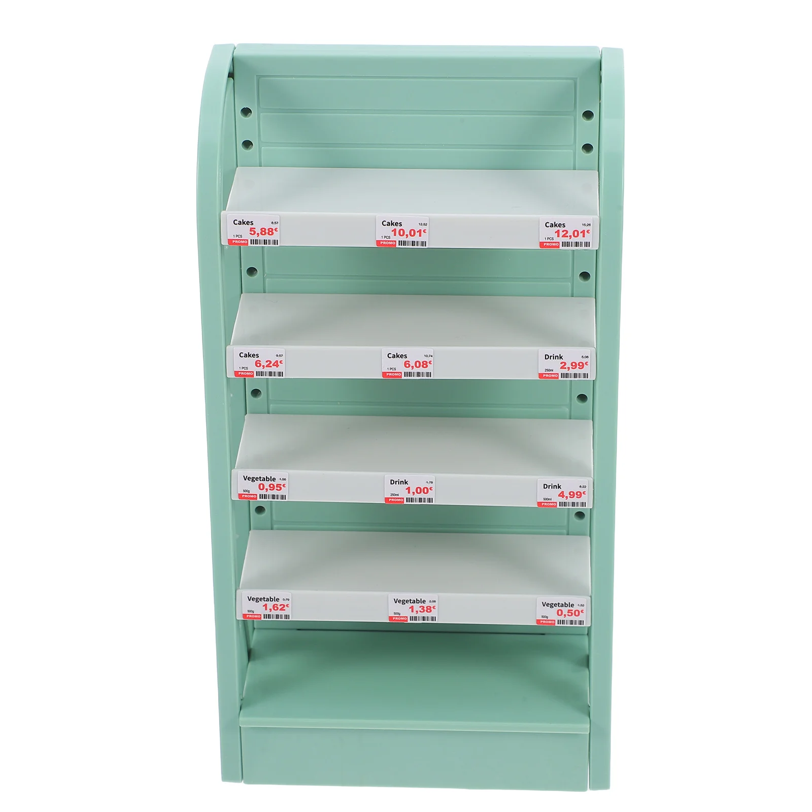 

Miniature Supermarket Multi Layer Shelves Display Rack for Dollhouse Storage Cabinet Kids Pretend Play Furniture