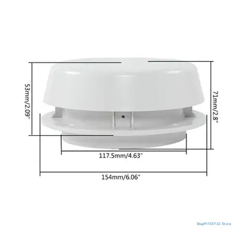 Tappo sfiato rotondo per impianto idraulico ricambio per rimorchio, tappo copertura per