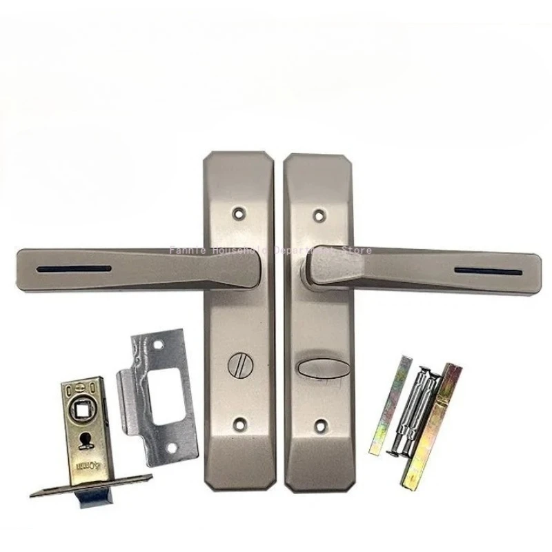Single Tongue Door Lock Aluminum Alloy Home Hardware Gate Safety Toilet Door Lock Hole Spacing 110 with 30/35/40 Lock Tongue