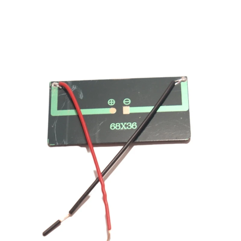 มัลติฟังก์ชั่น 5V 60mA แผงพลังงานแสงอาทิตย์ 68x36 มม.ชาร์จพลังงานแสงอาทิตย์แผงพกพาสำหรับสิ่งแวดล้อม AWAKE ให้คะแนน & Drop