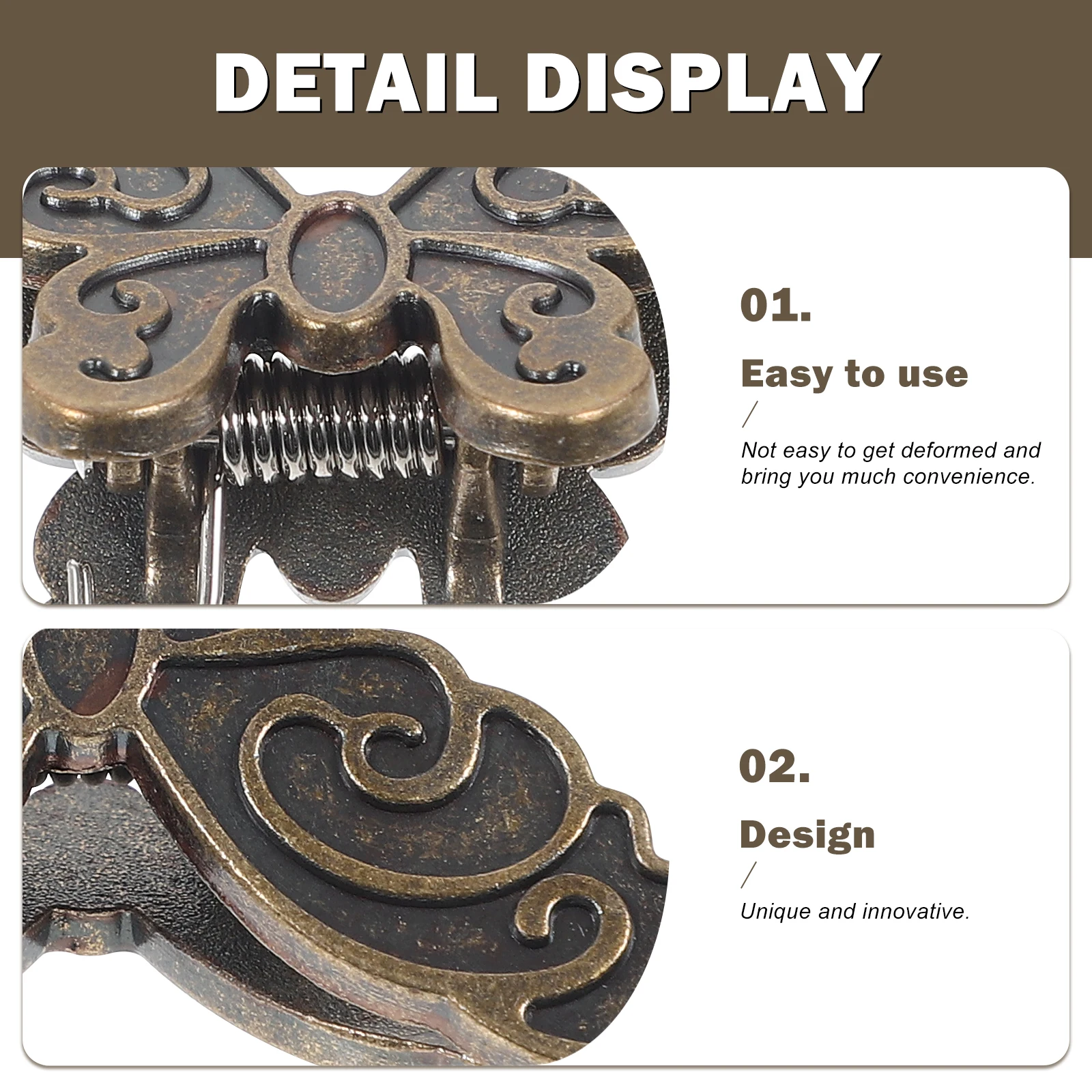 4pcs Butterfly Decorative Clips For Hanging Small Notebook Journal Paper Document Ticket Organizer Metal Storage