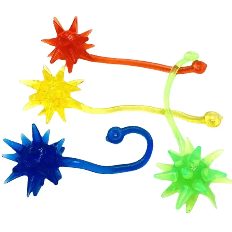 50PCS Sticky Meteor Hammer  Hand  Masterpiece Telescopic  Elastic Large  Hammer Children's Nostalgic Toy