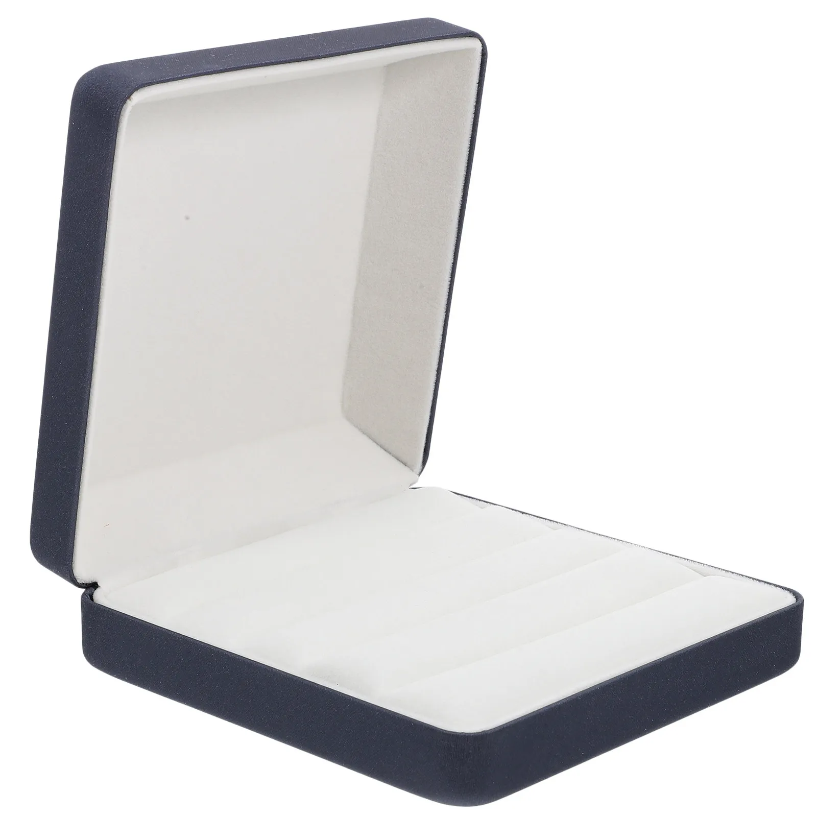 

Small Portable Jewelry Ring Organizer Box PU Compact Storage Case Travel Rings Holder Modern Display Tray