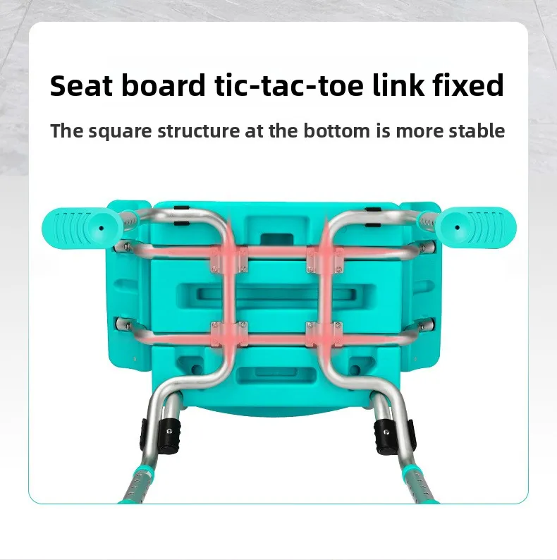 كرسي استحمام خاص لكبار السن، مقعد حمام واسع للغاية ومضاد للانزلاق للمرضى، تصميم مضاد للطرف، أدوات استحمام للتنقل