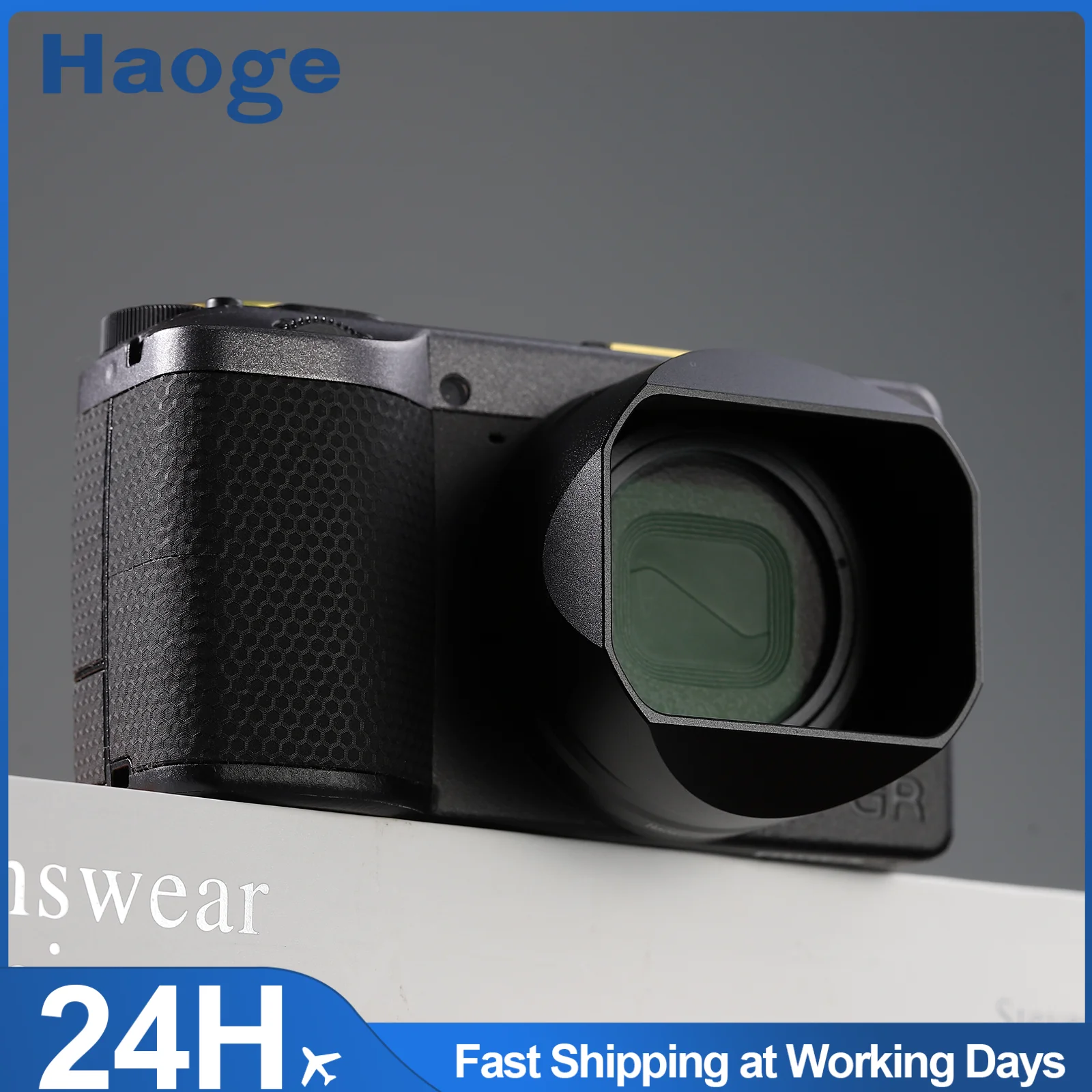 

Металлические квадратные бленды для объективов Haoge для аксессуаров для камер RICOH GRIV GR4 LH-GR4