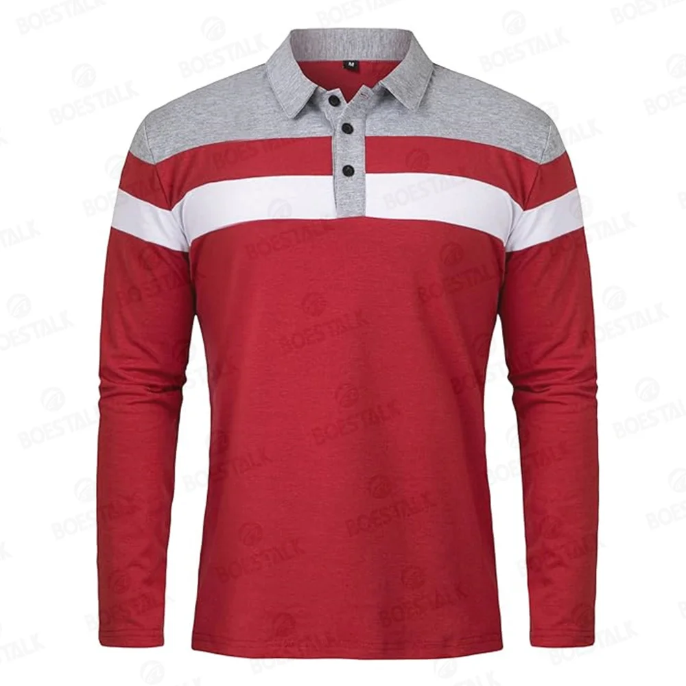 

Golf clothing men's lapel long sleeve T-shirt2024 autumn and winter casual shirts breathable sportswear men's fashion Polo shirt