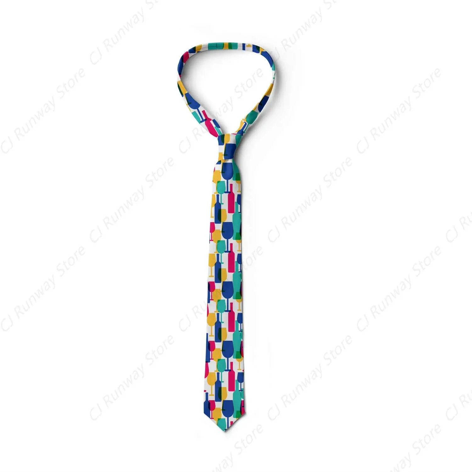 Necktie, Funky Alcohol Bottles Drinks, 3.7