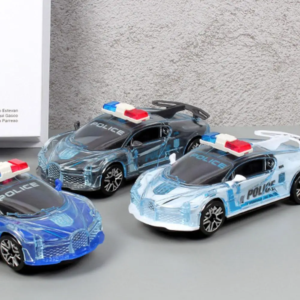 Electric Universal Wheel Toy Car With Lights & Sound | Inertial Glowing Sports Car For Kids Boys Birthday Gift Without Battery