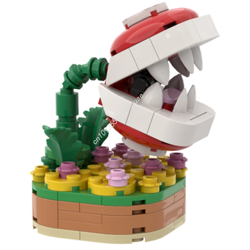 

97pcs MOC Piranha Plant Italian Plumber Building Blocks STEAM Learning Christmas toy Gift Hands-on ability up