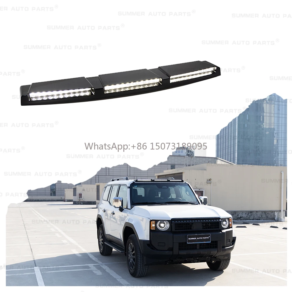 

Летняя автозапчасть, внедорожные детали, 3 объектива, спойлер, верхний потолочный светильник для Land Cruiser Prado Lc250 J250 2024