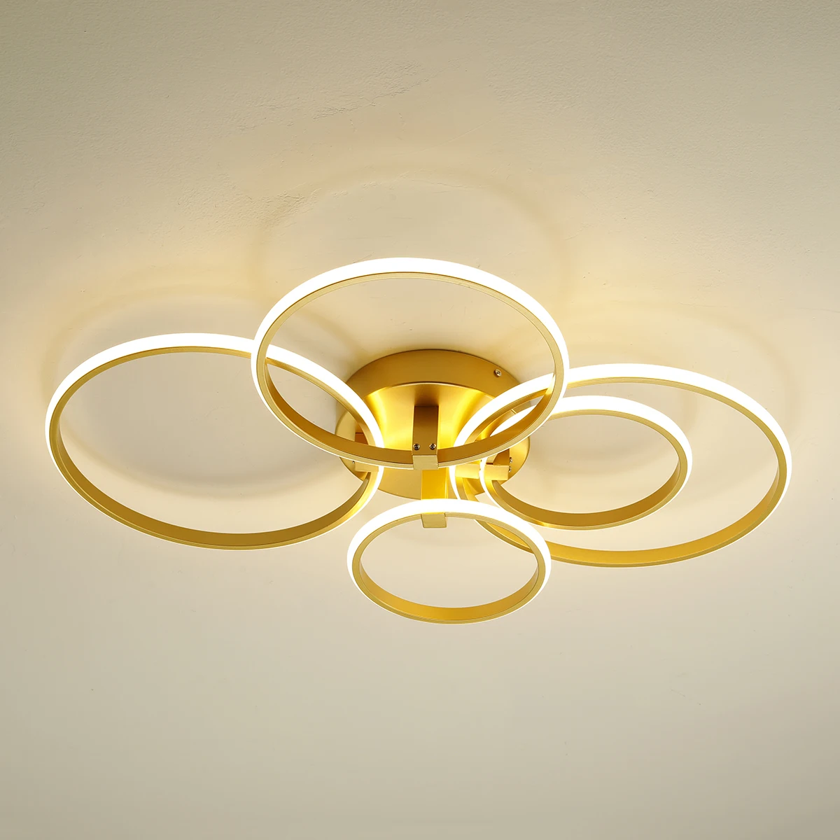 

New Modern led chandelier For Living Room Bedroom Study Room Gold Color indoor lighting Ceiling Chandeliers Fixture AC110-240V