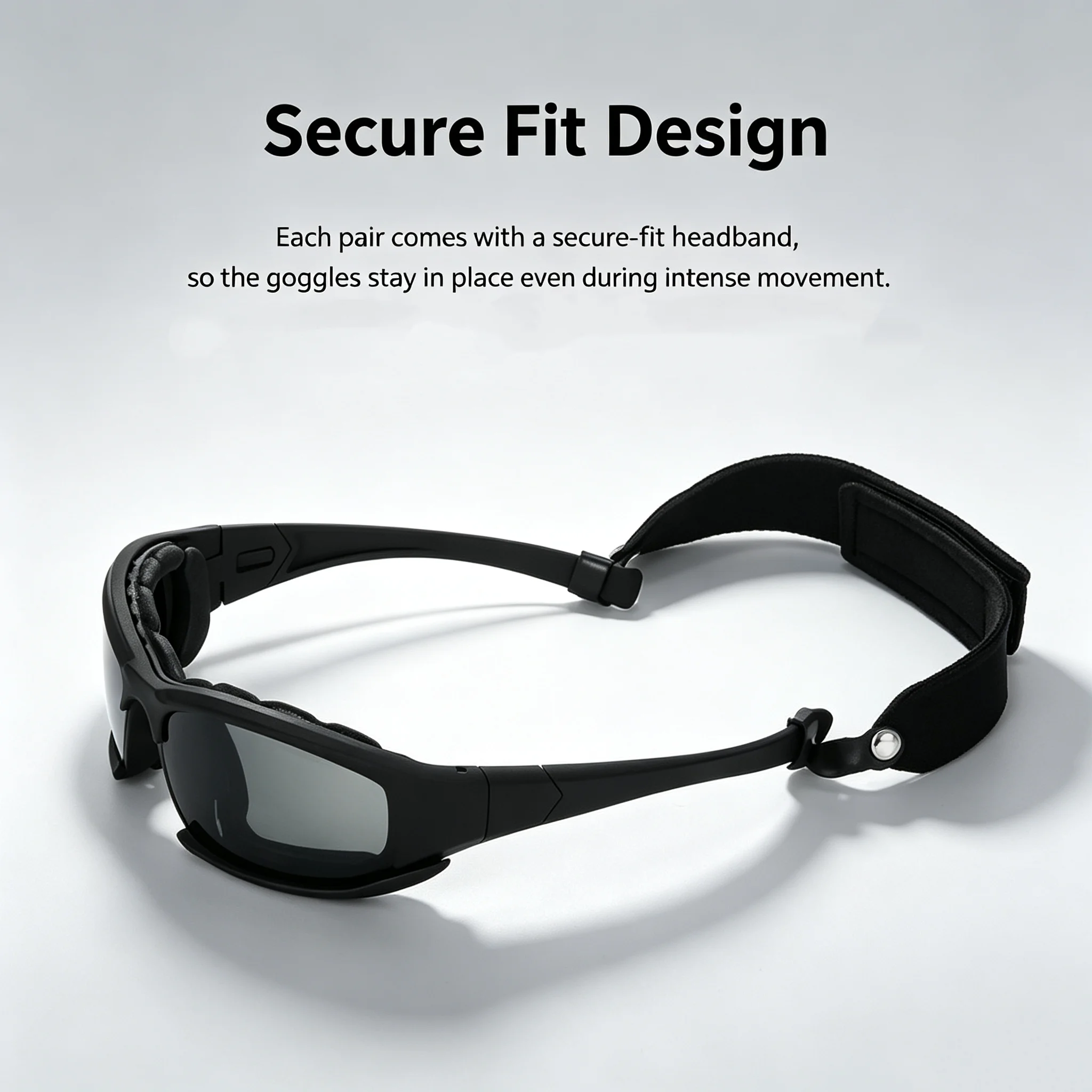 Military CS Shooting Tactical Goggles Set Windproof Anti-Shock PC Outdoor Cycling Goggles Ideal for Sports