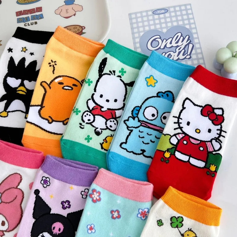 Cute Cartoon Printed Innovative Cute Women Cartoon Short Socks Are High-Quality Comfortable Soft Breathable Gift Ankle Socks