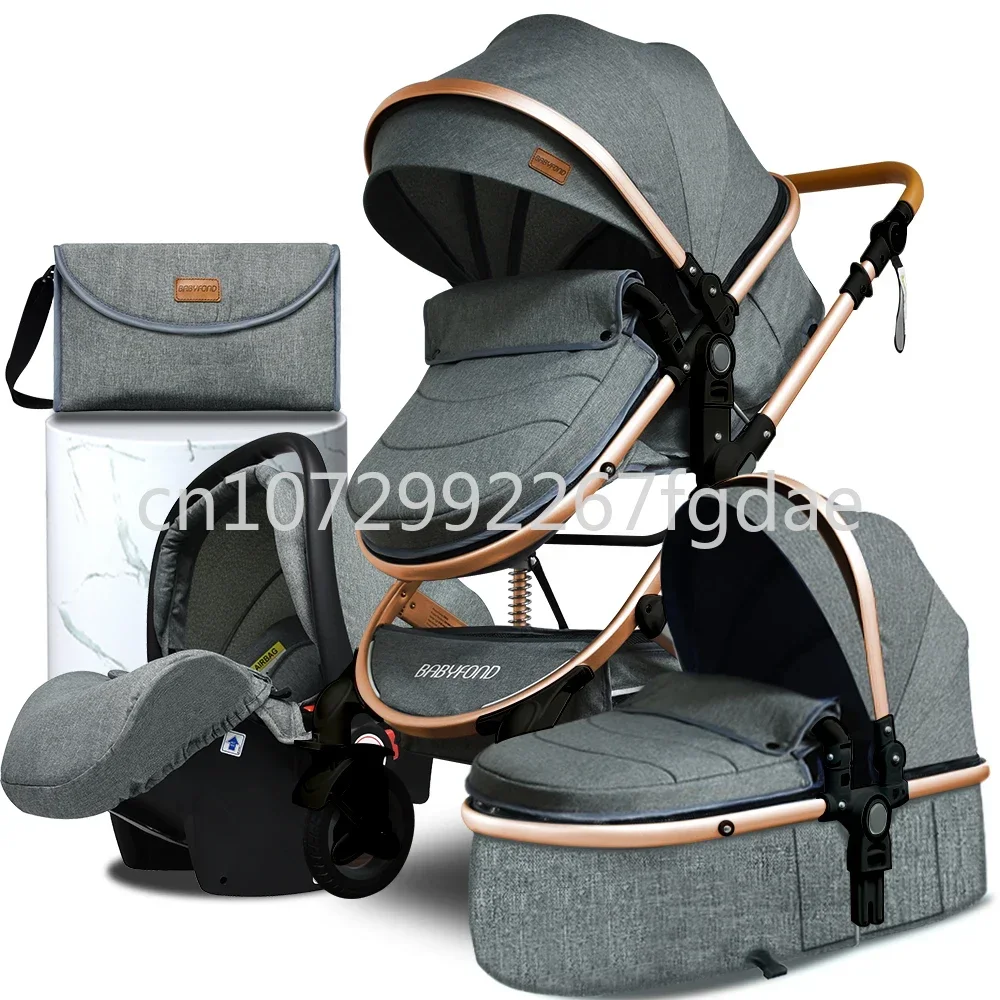 

Three in One Baby Stroller with Car Seats, Four in One Child Folding Stroller in Car Travel System