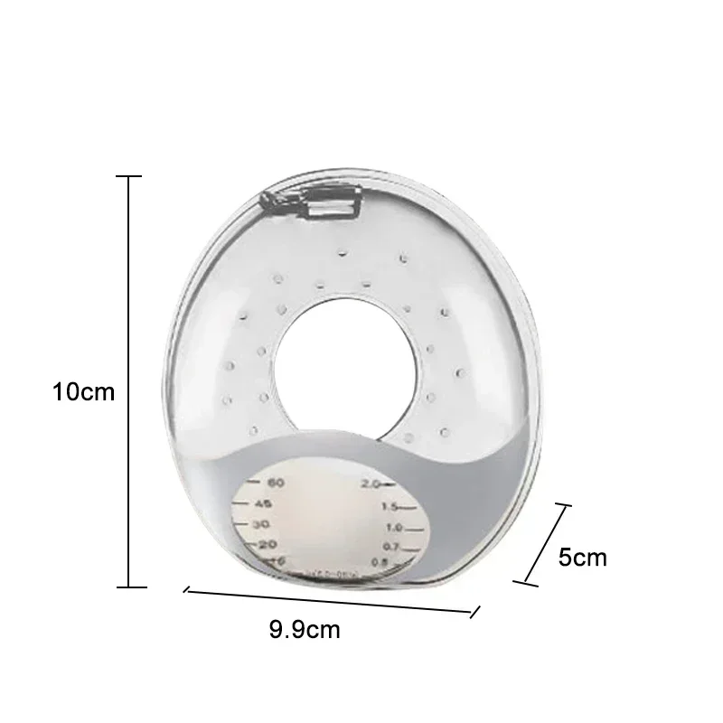 Raccoglitore di latte materno in Silicone con scala cuscinetti per il seno antigoccia indossabili protezione per il dolore al capezzolo allattamento al seno per maternità