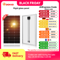 DOKIO 18V 100W Rigid Solar Panel China 18V Monocrystalline Silicon Waterproof Solar Panel Charging 12V #DSP-100M Camping/Home/RV