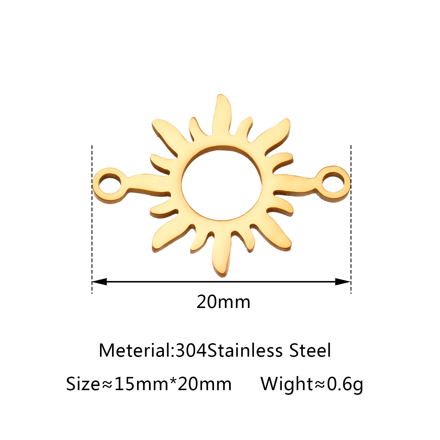 5 stks/partij Rvs Crown Charms & Zon Bloem Hanger Connector Voor DIY Ketting Oorbellen Armband Sieraden Maken Benodigdheden