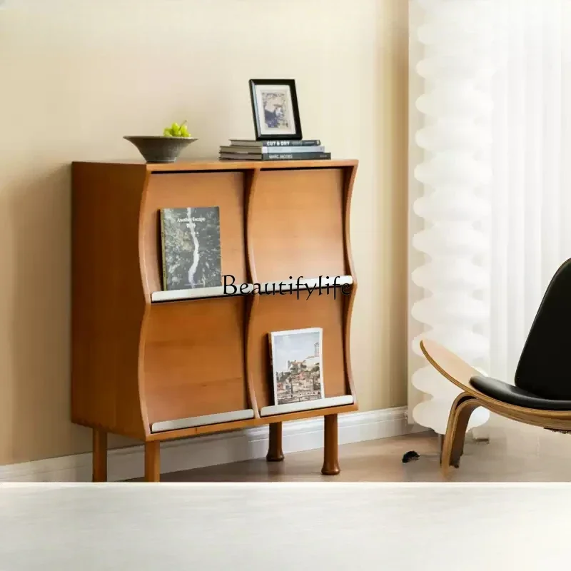 

Arc cabinet medieval solid wood side cabinet retro combination storage