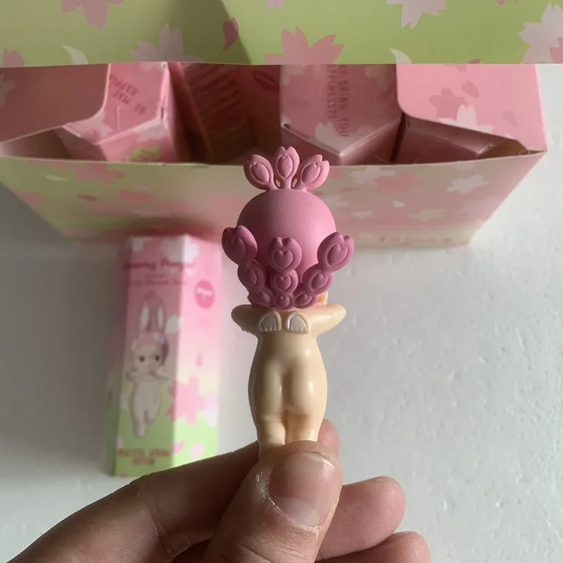 Sonny Angel Mini Figure Blind Box Night Purple Cherry Blossom Angel Series Kawaii Figure Decor Customized Toys Gift