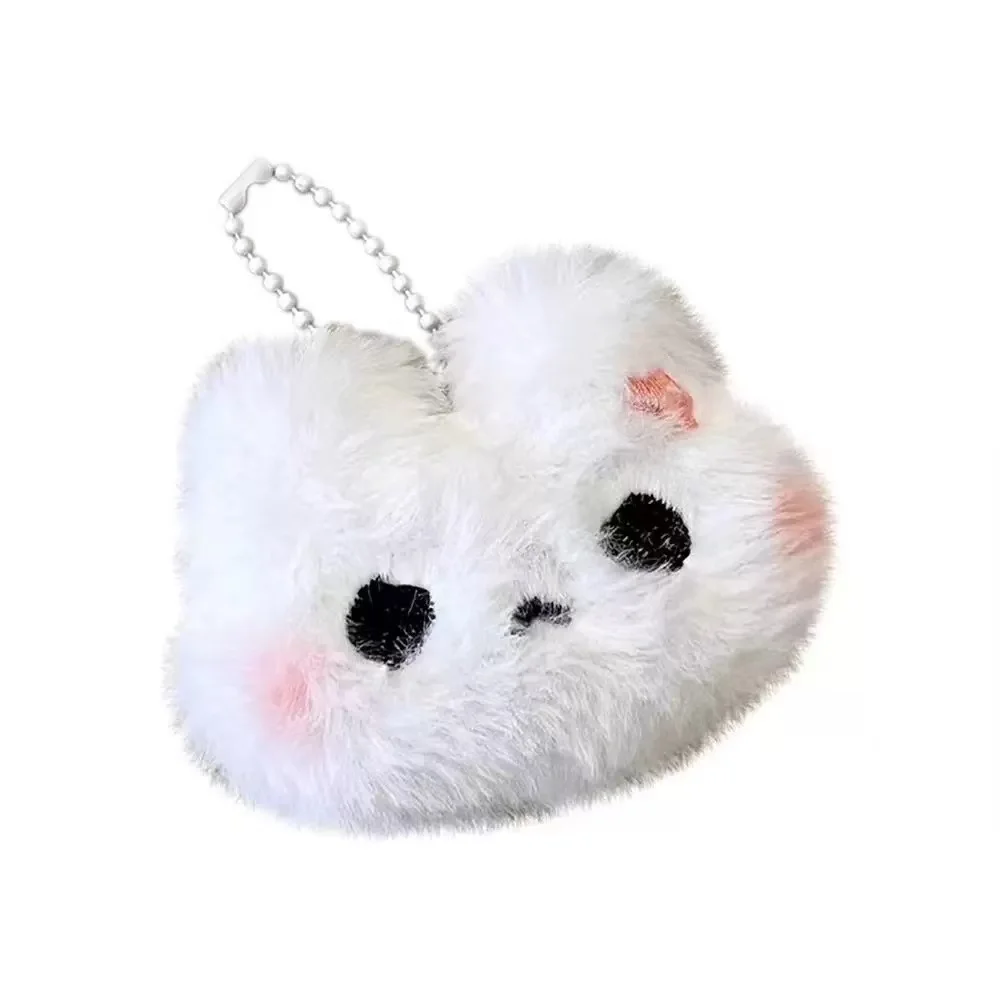 Simpatico coniglietto di peluche Orsetto di peluche Ciondolo Zaino per studenti Accessori decorativi Portachiavi super carino ﻿