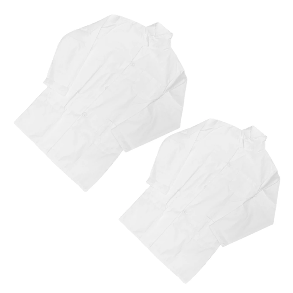 

Children White Lab Coats Experimental Scientist Kids Costume Cotton Reusable Washable Roleplay Props