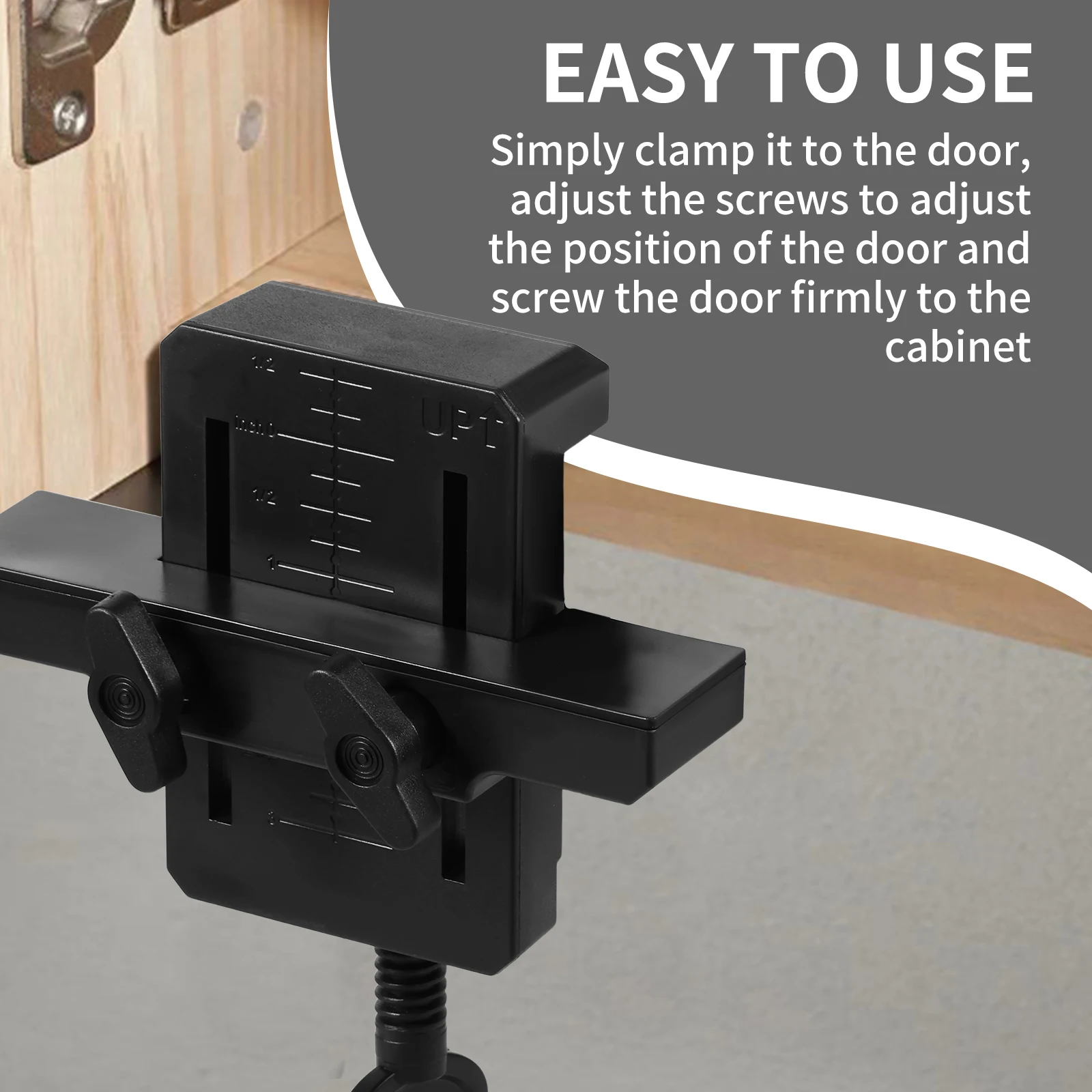 2 SZTUK/1 SZTUK Przyrząd do montażu drzwi szafy z narzędziem do mocowania ramienia nośnego do montażu szafek z ramą czołową lub narzędziem do zaciskania bezramowego