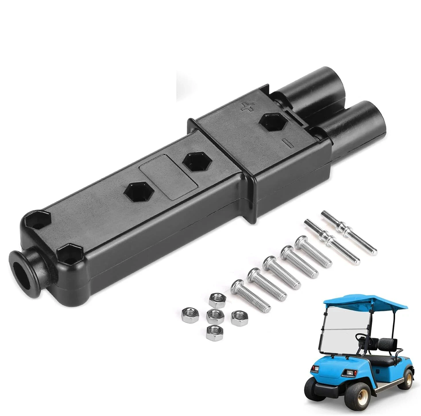 

48 Volt 2 Pin Charger Plug For Yamaha Electric Golf Cart Parts G19 G22, Replace JR1-H235A-00