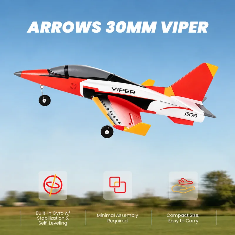 Arrows 30mm Viper EDF Jet PNP / RTF Small Size Fixed-Wing Novice Beginner'S Anti Fall Electric Model Remote Controlled Aircraft
