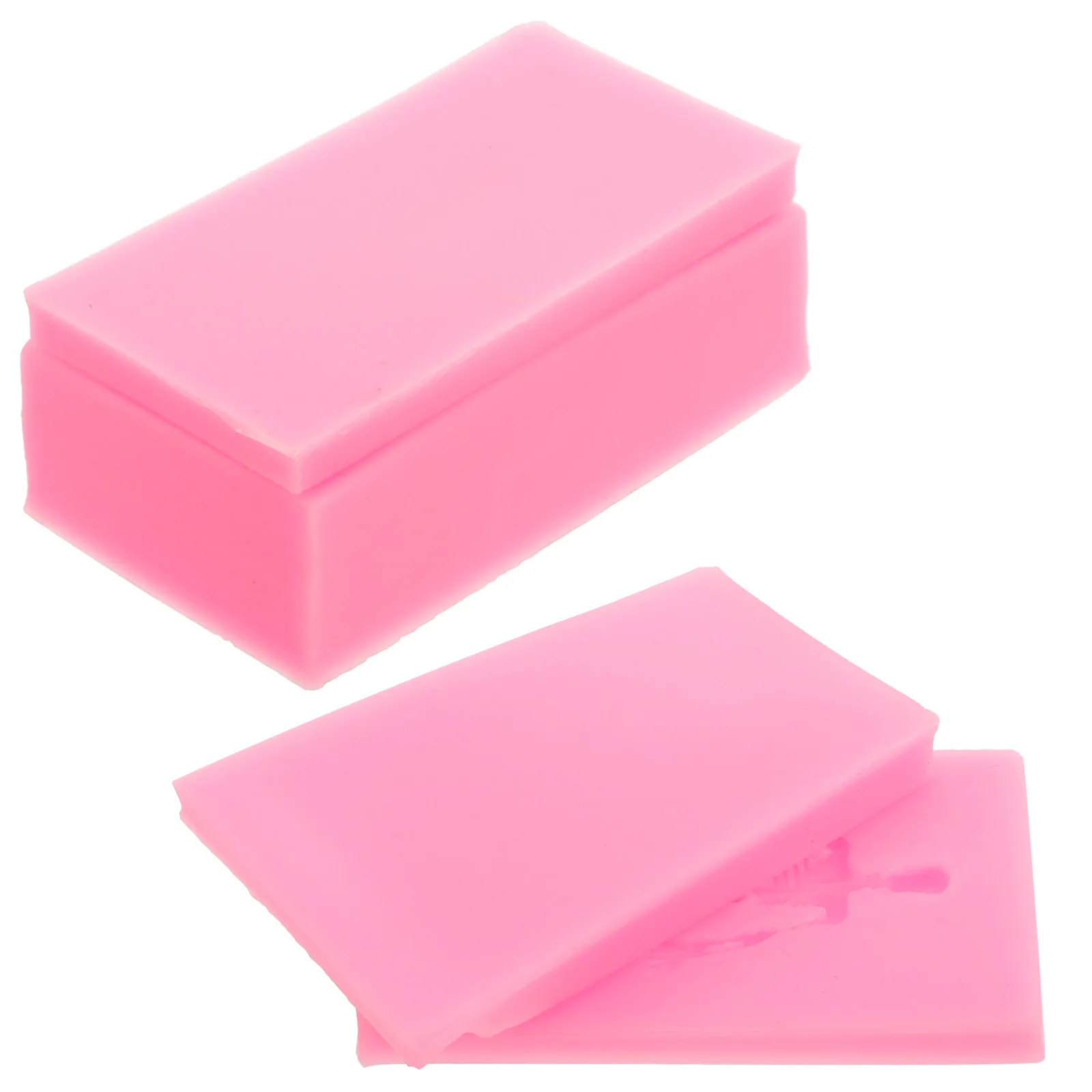 

4Pcs Coffin Silicone Mold Smooth Interior DIY Scented Mold Halloween Making Coffin Display Model