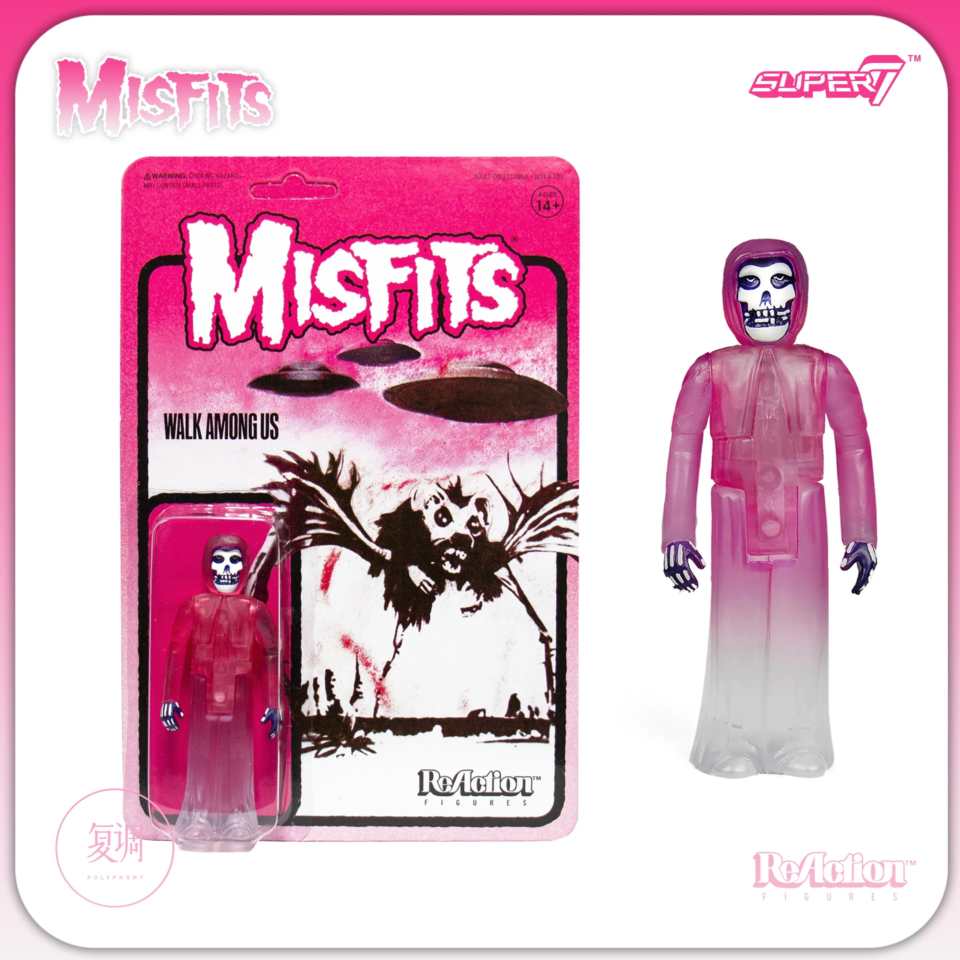 Misfites Walk Among Us Green Pink Purple Color Vintage Hanging Card and Joints Movable Action Figure Model Limited Collection