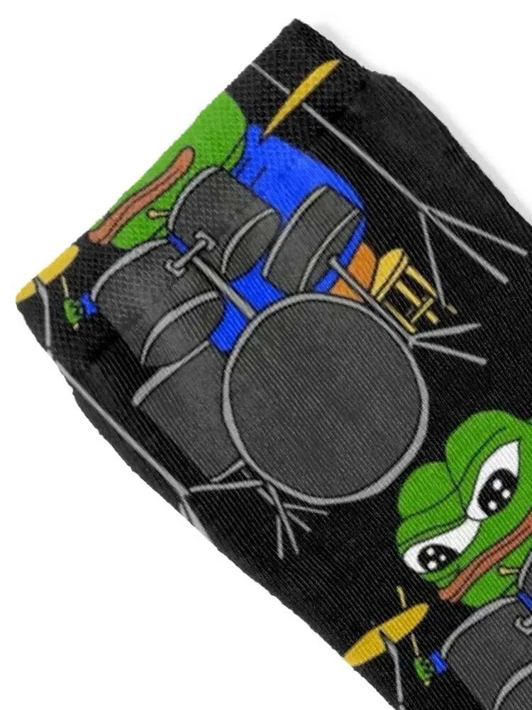 Drummer Pepe Drumming Apu Socks floral Antiskid soccer christmas gift compression Woman Socks Men's