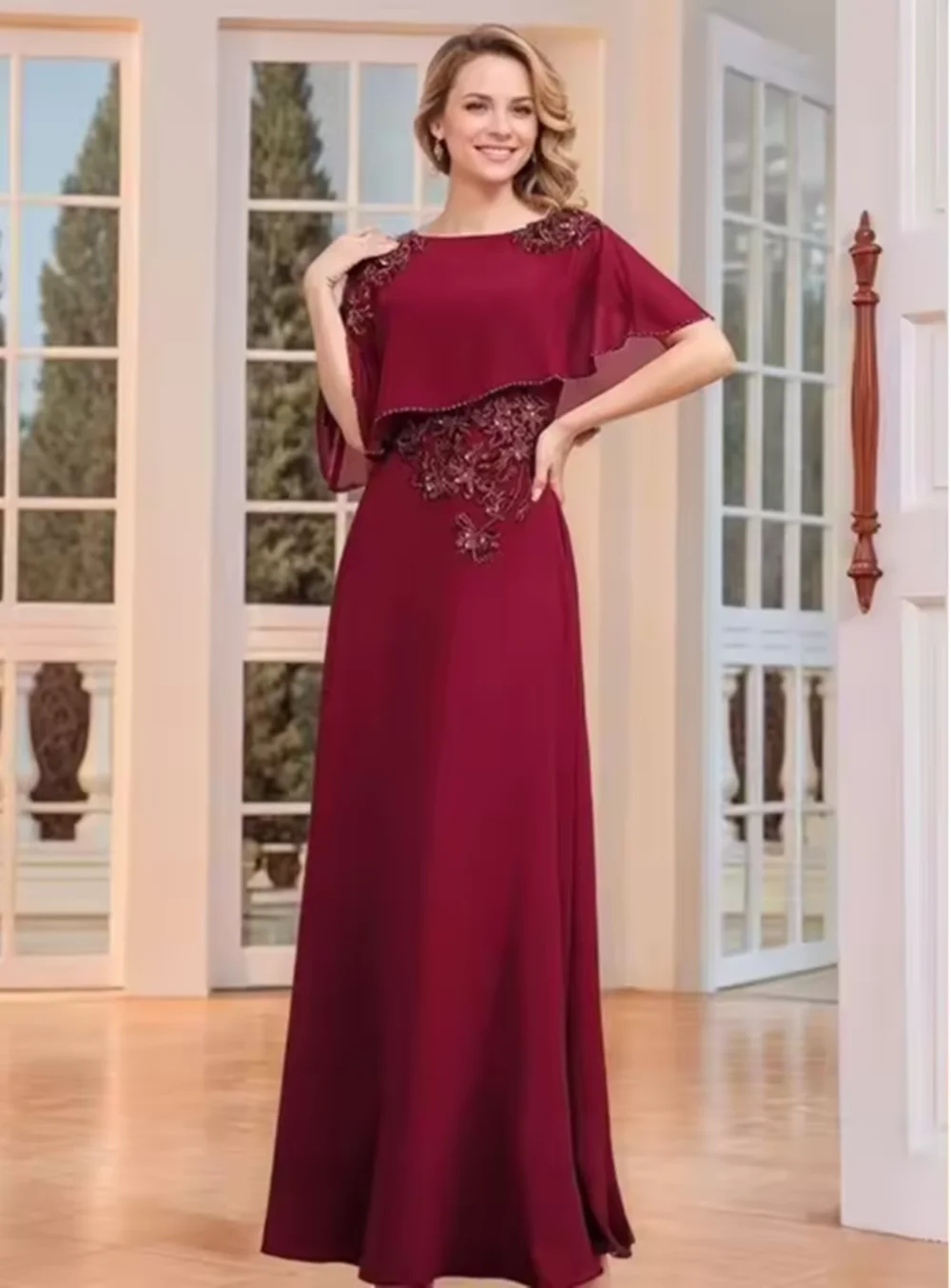 Eleganckie długie sukienki dla mamy panny młodej, suknie wizytowe dla kobiet, sukienki dla gości weselnych.