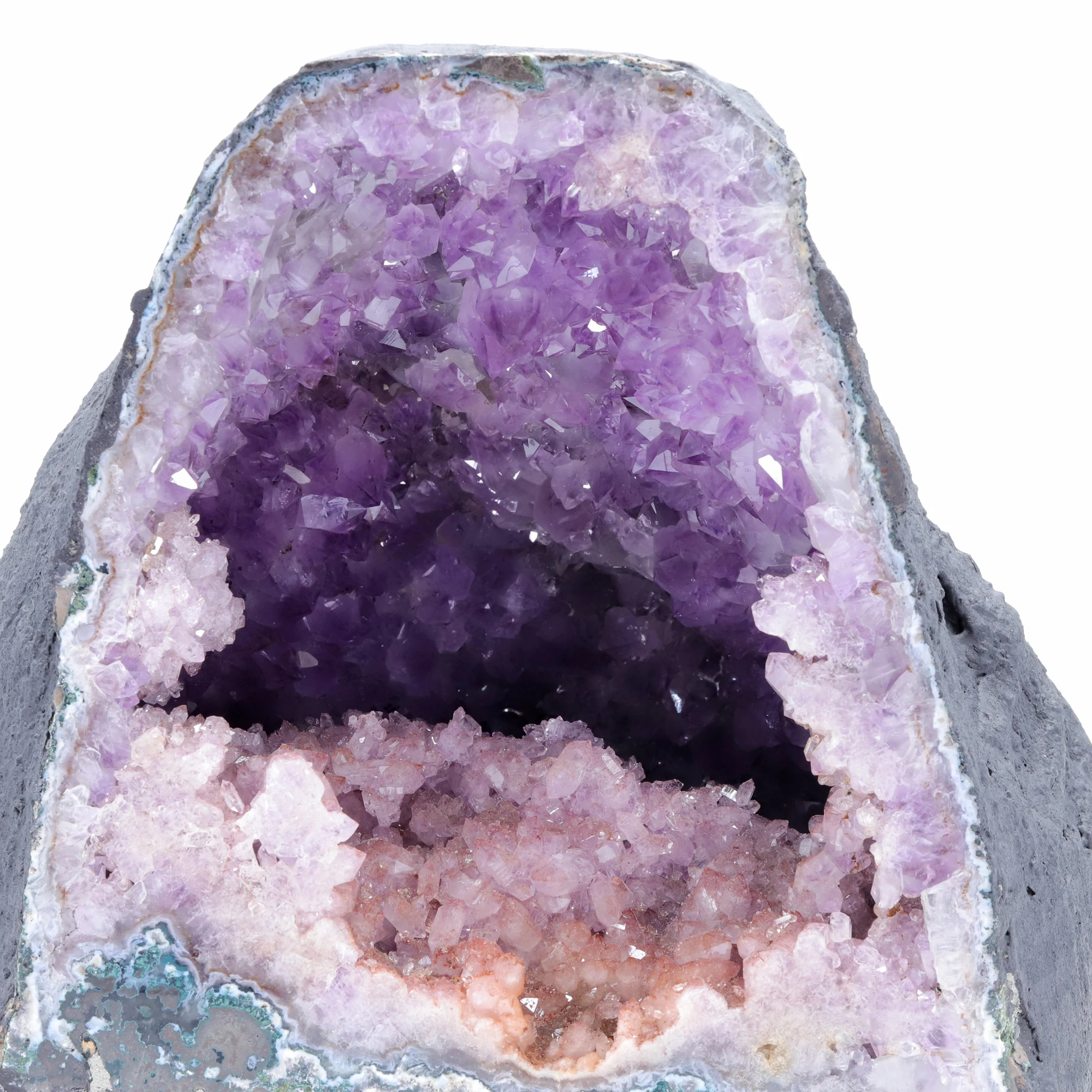 Natural Native Amethyst Cave Quartz Crystal Specimen Reiki Healing Fortune Home Office Decoration ZJD2025YILUN02