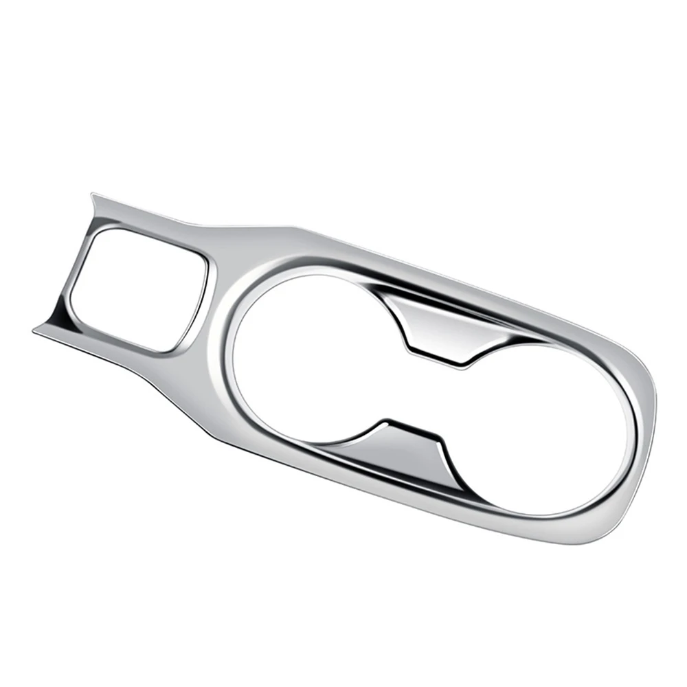 سيارة فضي مركز وحدة التحكم كوب ماء حامل غطاء الديكور ، ملصقات تشذيب لتويوتا كورولا كروس