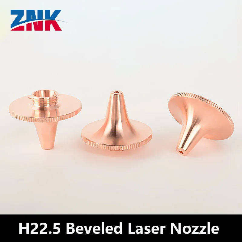 10 Pcs/box Black Diamond Beveling Laser Nozzle Single/Double-Layer Cutting Nozzle Cutting Head Threaded M11 Copper Nozzle