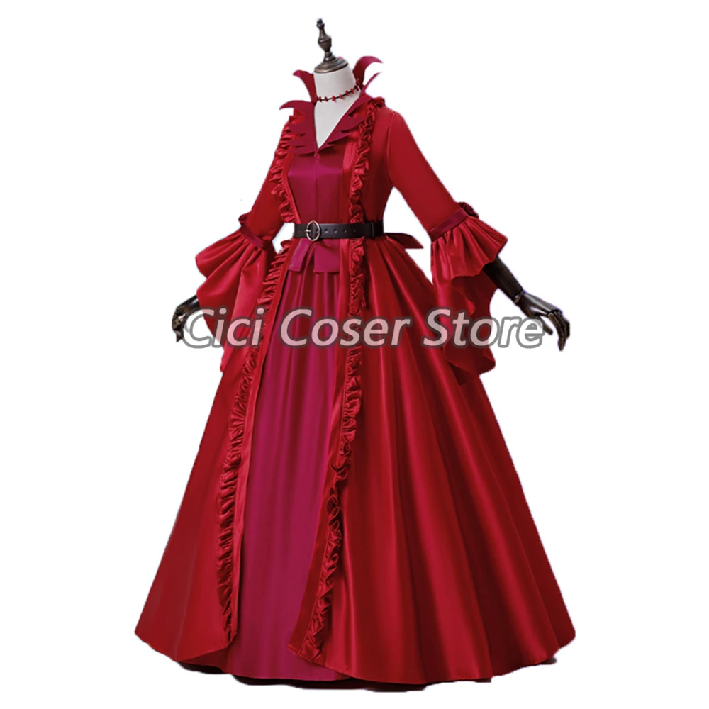 Game Identity V Costume Cosplay Bloody Queen Mary Bloodbath Red Long Dress Women Halloween Carnival Evening Party Ball Clothes