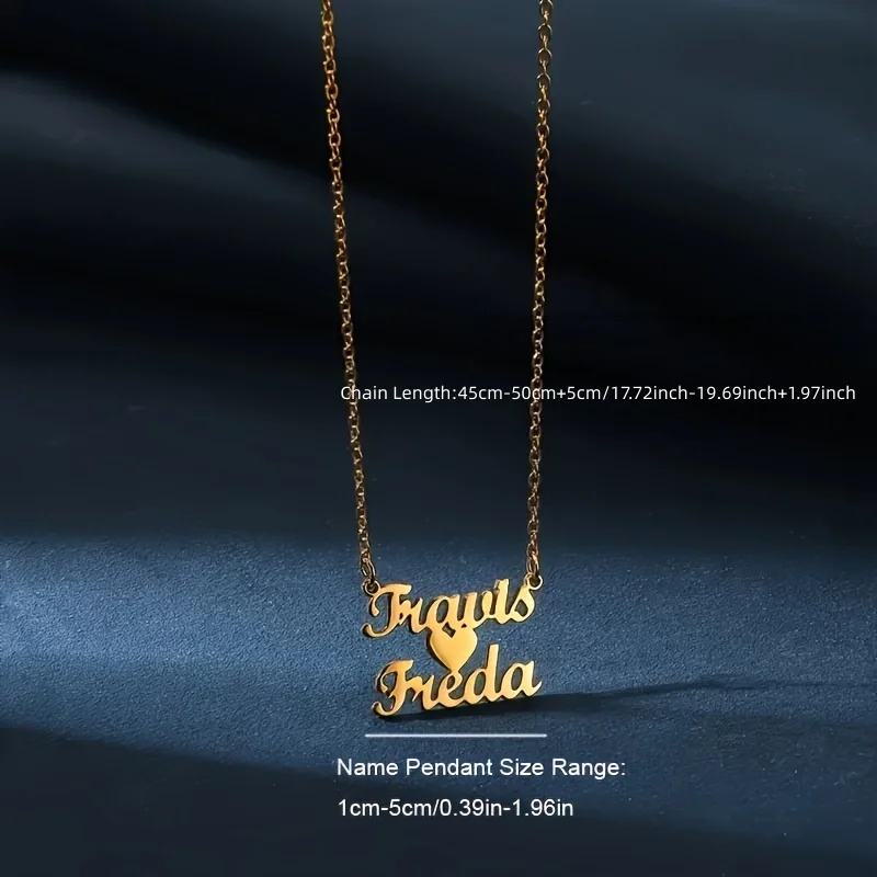 Personalized Custom Multi‑Name Necklace Heart‑Shaped Multi‑Layer Nameplate Necklace Romantic Mother's Day Family Gifts for Loved view 2