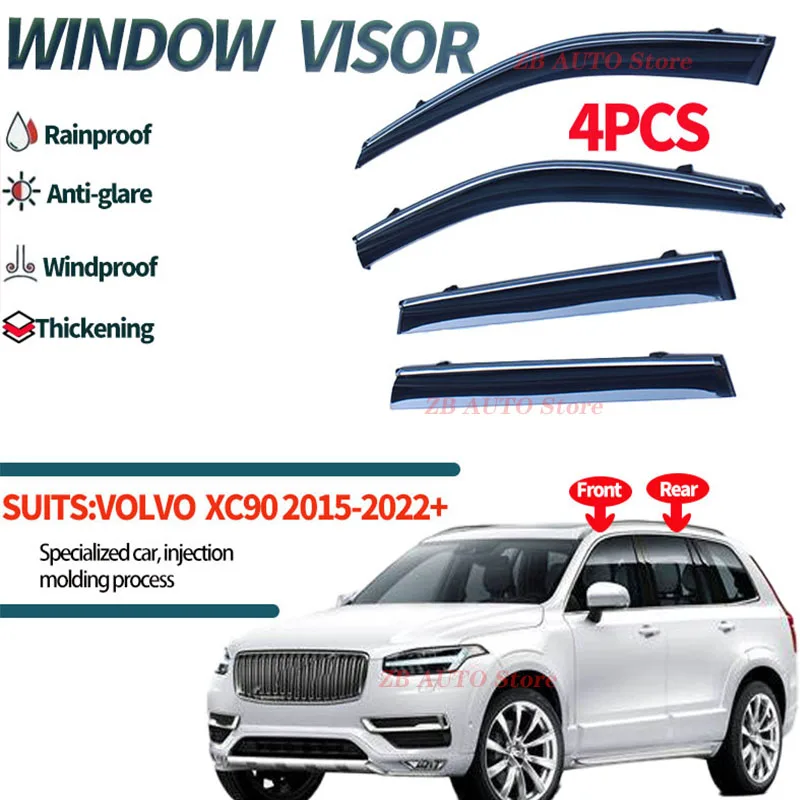 

For VOLVO XC90 2006-2020+ Window visors Rainwater prevention; Covering the sunlight; Anti fog; Snow prevention