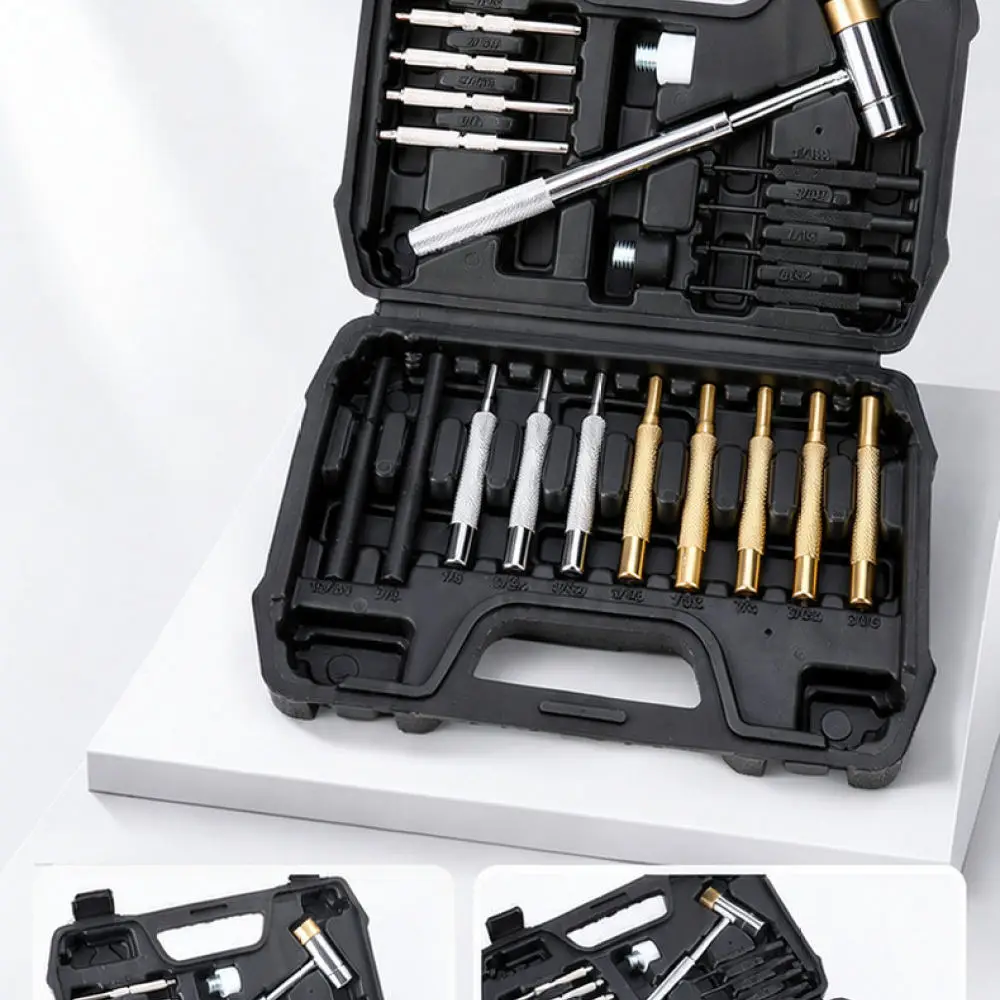 Metal Metal Pin Punch Set Professional Hardware Installer Tools With Durable Copper Hammer For Mechanical Component Removal - Aliexpress Deal
