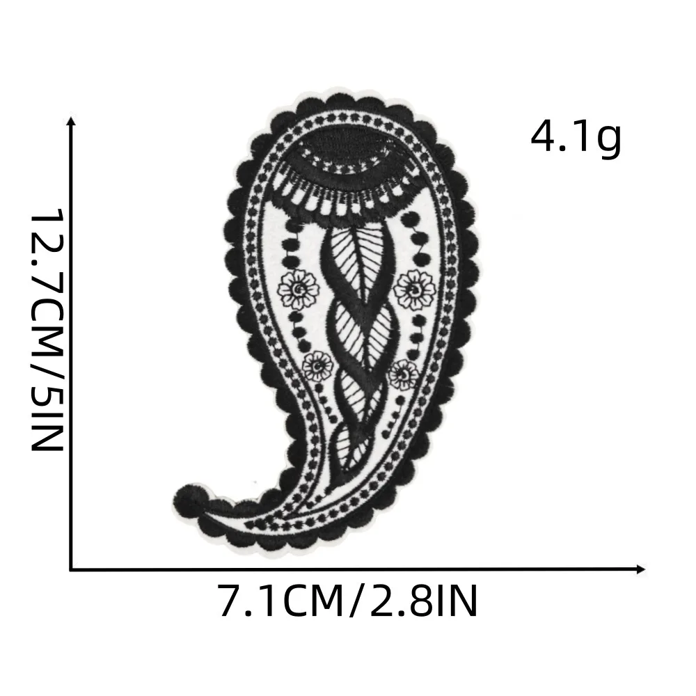 Iron on Patch Regional Culture Hana Tattoo Cloth Patch Hollow Embroidery Flower Patch Heat Transfer Printing Clothing Accessor