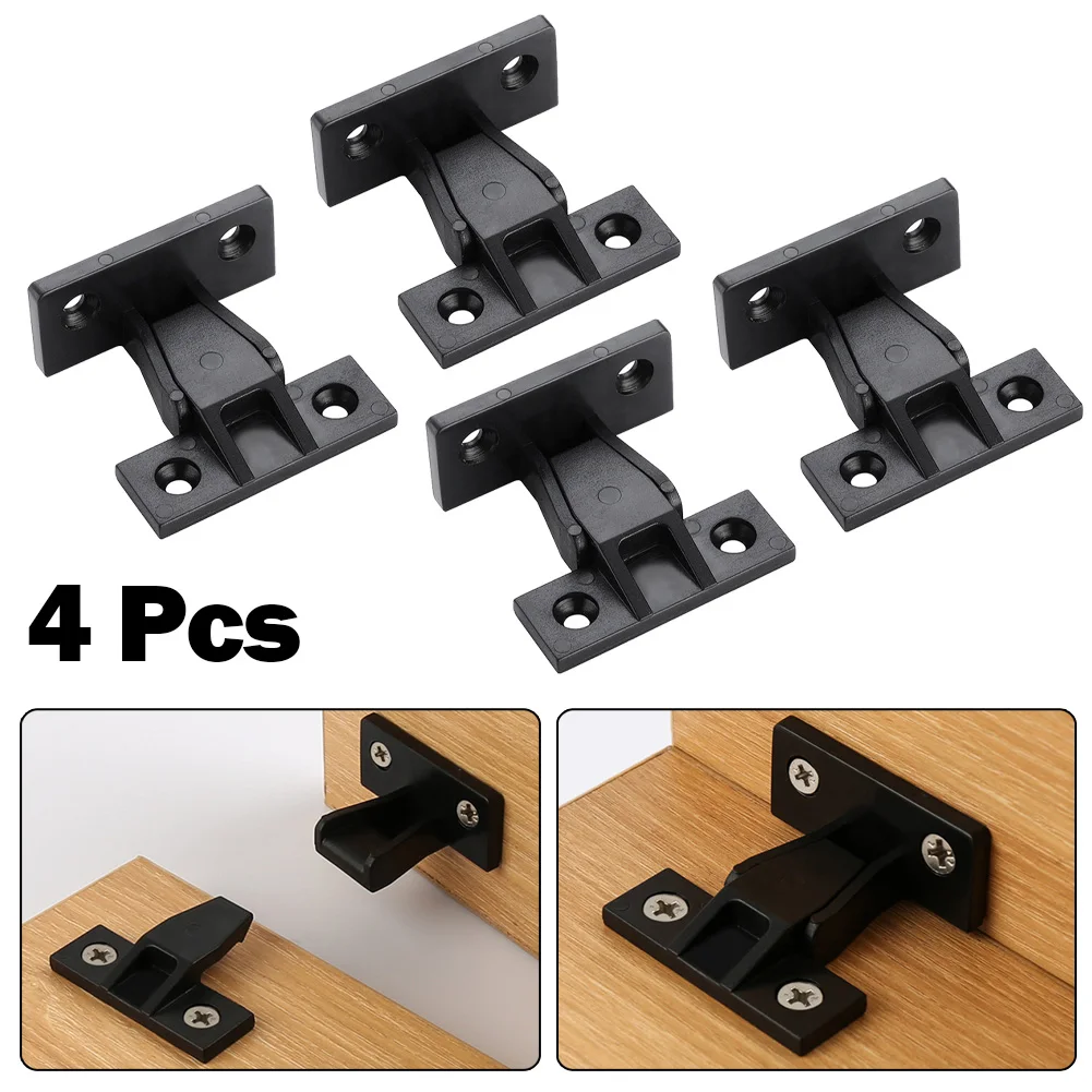 4 Roman Floating Shelves Clamps Shelf Fastener Corner Buckle Furniture Panel Cabinet Clips Push Joint Wardrobe Fitting Bracket - view 3