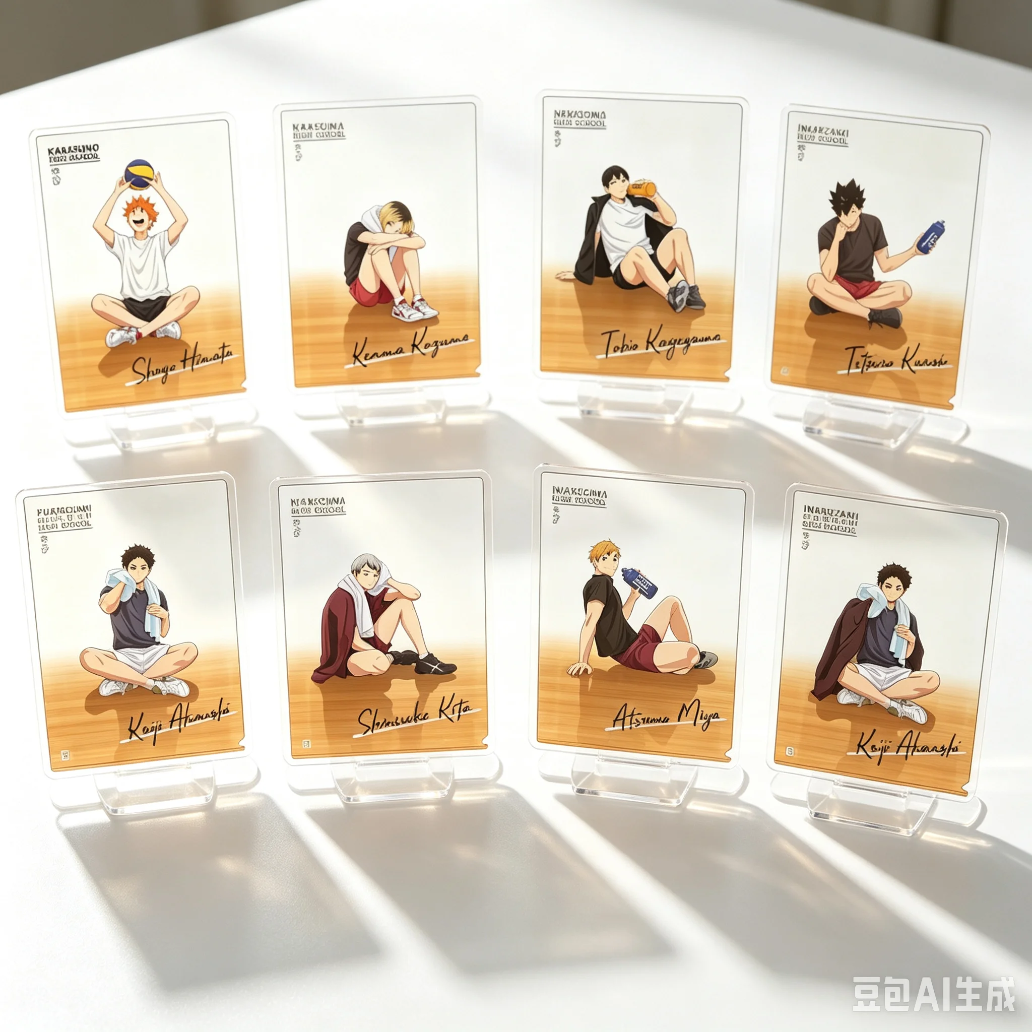 15cm Anime Acrylic Stand Model Haikyu!! Bookshelf Decoration Lovely Products High Definition Images As A Gift For Fans Keychain