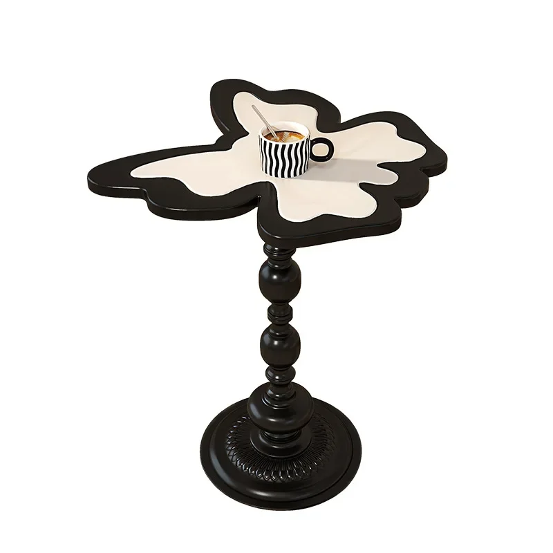 

Butterfly wrought iron coffee table living room sofa side small apartment black antique art high sense