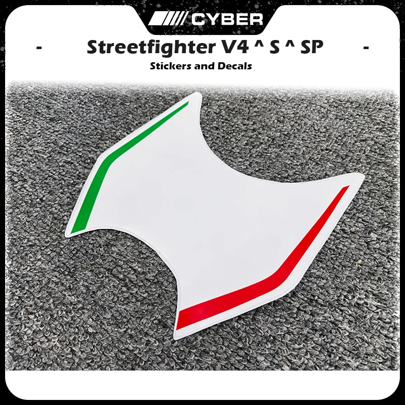 두카티 스트리트파이터 스티커, 오토바이 페어링 헤드 쉘, 3 색 데칼 스티커, V4, V4S, V4SP
