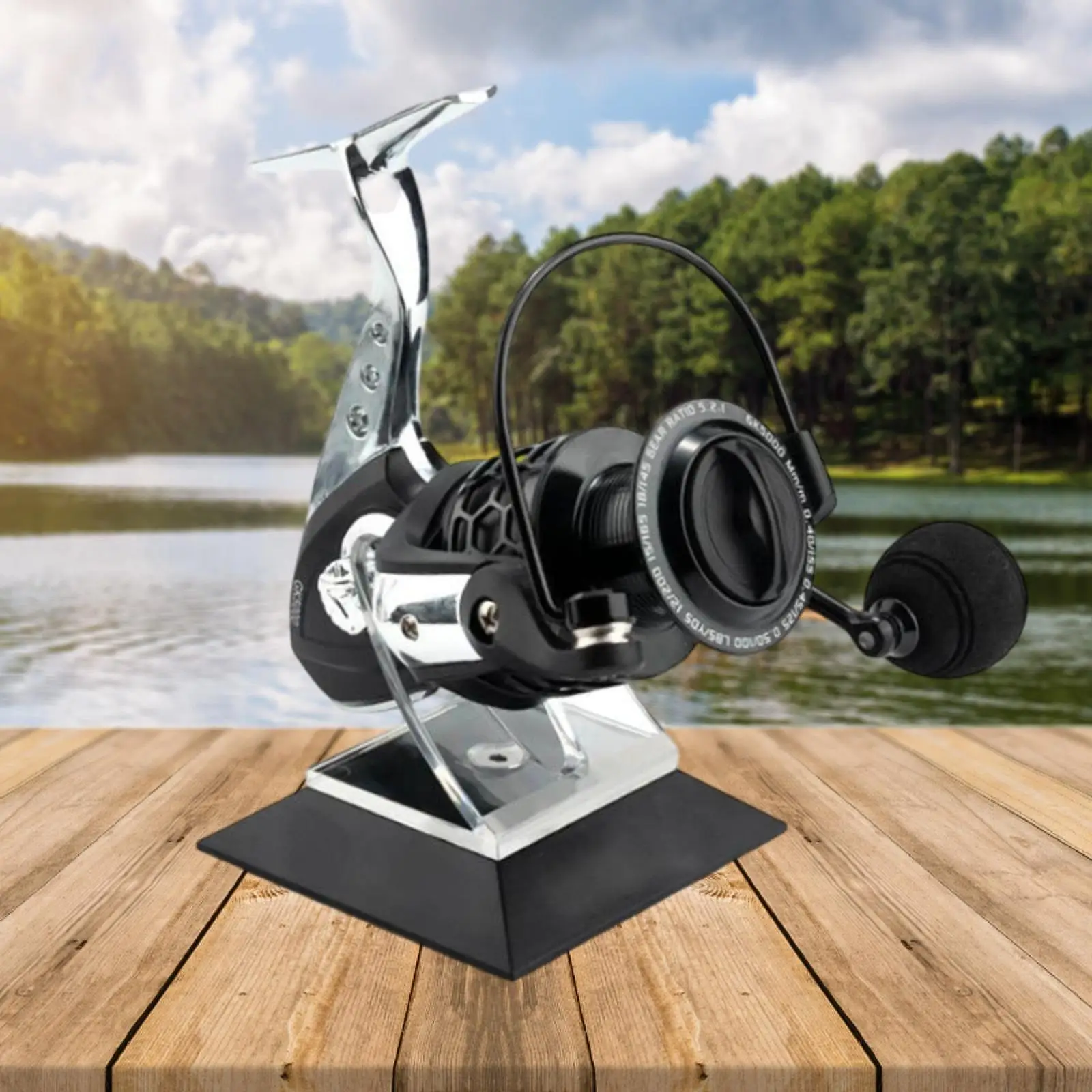 Fishing Reel Bracket Organizing Decoration Holder Fishing Reel Rack Men Gift